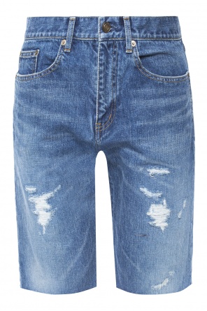 Jeansowe szorty z przetarciami, zdjęcie 1 Jeansowe szorty z przetarciami od Saint Laurent